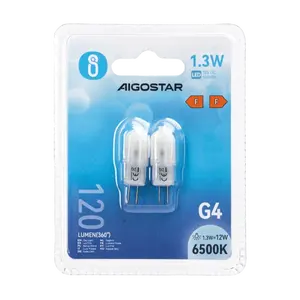 Lampe LED G4 1,3W (blanc laiteux) - 2 pièces, idéale pour l'éclairage dans les espaces réduits et les applications décoratives. - Product Image 2