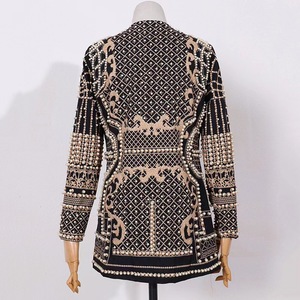 <span class=keywords><strong>Blazer</strong></span> 2026 con Cuello en V, Manga Larga, Cintura Ajustada, Perlas Elegantes, Chaqueta de Longitud Media, Corte Entallado, Trajes Sexys para <span class=keywords><strong>Mujer</strong></span> - Product Image 4