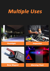 Căng Thiết kế mini xách tay LED sạc cắm trại Keychain đèn pin với 3 chế độ cho trường hợp khẩn cấp Red Blue cảnh báo Flash Torch - Product Image 6