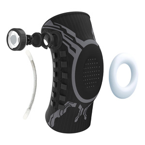 Genouillère Professionnelle Respirante en Tissu Tricoté avec Système de Cadran Rotatif, Stabilisateur à Ressort Réglable et Coussinet en Gel Rotulien - Product Image 3