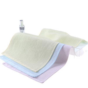 Toalla pequeña de gasa de doble capa, 25x50 cm, de algodón a cuadros, de secado rápido, para bebés y uso doméstico - Product Image 5