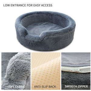 Cama para Mascotas Personalizable, Desmontable y Lavable, Sofá Redondo de Felpa para Perros, Cojín para Mascotas, Cama para Gatos - Product Image 3