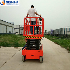 Plateforme élévatrice à ciseaux Heng Qiang Jixie 10m, plateforme de travail en hauteur alimentée à l'essence pour opérations en grande altitude - Product Image 4