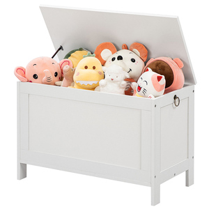 Baúl de Almacenamiento Blanco al por Mayor, Camión de Almacenamiento de Juguetes de Madera Blanca Moderna <span class=keywords><strong>para</strong></span> Organizar Juguetes, Caja de Almacenamiento de <span class=keywords><strong>Ropa</strong></span> de Madera, Banco de Almacenamiento - Product Image 1