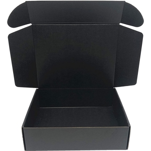 BAS quantité minimale de commande Grande boîte de déménagement pliable en carton ondulé kraft personnalisée Matériaux recyclés pour envoi de chaussettes en fourrure Petite entreprise - Product Image 1