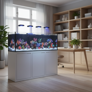 Maßgefertigtes Korallenriff-Fisch-Salzwasser-<span class=keywords><strong>Aquarium</strong></span> aus Eisenarmem Glas, Rotes-Meer-Fischbecken mit Überlauf und Stromversorgungsbox - Product Image 6
