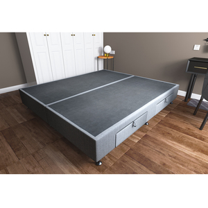 Divan lit à lattes super king size base double plateforme lits base avec tiroirs de rangement - Product Image 5