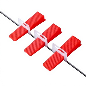 Red <b>tile</b> spacers clips White clips edge protection Self-adhesive <b>leveling</b> system Viet Nam <b>tile</b> supplier - Product Image 1