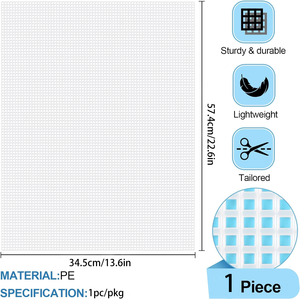 78103 13.6 "X 22.6" 플라스틱 캔버스 시트 자수 공예 니트 크로 셰 뜨개질 프로젝트 DIY 수공예품을위한 플라스틱 메쉬 시트 - Product Image 2