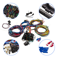 MaXpeedingrods-arnés de cableado, 21 circuitos, 17 fusibles, Kit de conector Universal, intermitentes, arnés de inyector