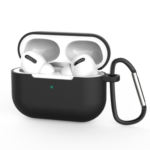 อุปกรณ์เสริมหูฟังไร้สายสำหรับ <span class=keywords><strong>Airpods</strong></span> <span class=keywords><strong>Pro</strong></span> ซิลิโคนครอบคลุมกรณีด้วยพวงกุญแจ - Product Image 1
