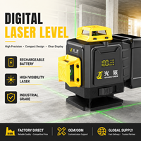 Niveau laser vert OEM 4D 16 lignes, 360° vertical et horizontal, auto-nivelant, pour la construction et la mise en plan