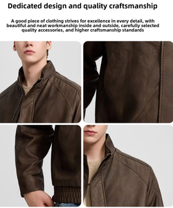 جاكيت رجالي مخصص من جلد الغنم من YACHEN بتقنية طلاء نانو متينة مقاوم للماء وقابل للتنفس ومضاد للرياح ومقاوم للتلوث - Product Image 5