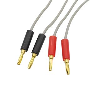 1 Par de Cables con Conector Banana Aislado a Pinzas de Cocodrilo, Cables de Prueba <span class=keywords><strong>Kelvin</strong></span> LCR, Conector de Terminal para Medidor de Pruebas, 80CM - Product Image 6