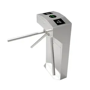 Rfid 304 Stainless Steel Bridge Tripod Turnstile Factory Scenic Spot Vertical Security Access Control Gate System