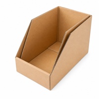 Étagère de rangement robuste avec 38 bacs ondulés, double structure en acier pour l'organisation de pièces en vrac en entrepôt et garage