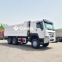Camion benne basculante d'occasion Sinotruck Sino Howo 6x4 pour l'exploitation minière du charbon, 20t 30t, 10 pneus