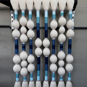 Macramé hecho a mano, decoración colgante Bohemia, arte de pared moderno para evento de boda de hotel - Product Image 5