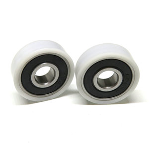 عجلة أبالون دليل عجلة أسطوانية من الباب الإنزلاقي السفلي عجلة بوابة حديدية 8x45x14mm - Product Image 1