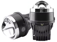Projecteur antibrouillard bi-LED haute puissance 3 pouces 90W 3000k 4300k 6000k H4 pour phares VW Polo Accord X5 avec lentille laser trois couleurs