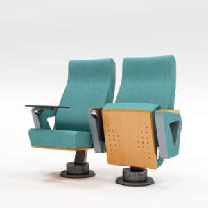 Hiện Đại Trường Đại học bài giảng hội trường rạp hát tại Auditorium chỗ ngồi ghế có thể gập lại tay vịn bằng văn bản Pad máy tính bảng vải đồ nội thất - Product Image 2