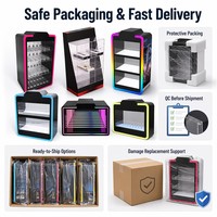 Support d'affichage en acrylique personnalisé, fabrication OEM ODM directe d'usine, présentoir en PMMA transparent avec bords polis et lisses