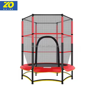 Zoshine Mini <span class=keywords><strong>trampoline</strong></span> durable de 55 pouces pour tout-petits, sécurité à domicile, balançoire à barre unique, intérieur/extérieur, avec filet de protection - Product Image 3
