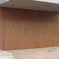 LONG TAI Villa oculta automática rejilla de aluminio negro puerta de garaje rejillas modernas listones puertas de garaje con puertas peatonales