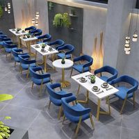 Mobilier de Restaurant Très Vendu : Table et Chaise de Salle à Manger Luxe Léger pour Café, Canapé Banquette pour Restaurant de Desserts