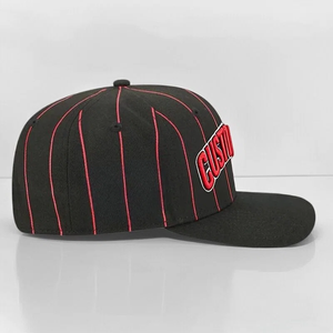 Gorra de Béisbol Snapback de 5 Paneles con Visera Plana, Estilo Retro, Bordado Personalizado OEM, con Cordón, para Campamento y Deportes al Aire Libre, Modelo 256, Sin Estructura - Product Image 3