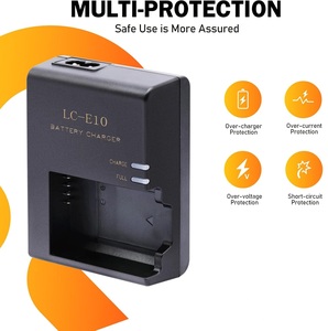 เครื่องชาร์จกล้อง LP-E10สำหรับ LC-E10 LC-E10C แบตเตอรี่ LC-E10E 4000D EOS Rebel T100 <span class=keywords><strong>3000D</strong></span> 2000D 1500D 1100D 1200D 1300D - Product Image 4