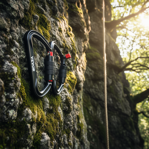 Mosquetones Vevor con Bloqueo Automático, 30 kN, Metálicos, para Escalada y Senderismo, 3 Piezas - Product Image 2