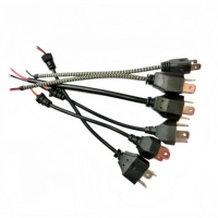 Adaptateur de câblage pour phare de moto et voiture, prise mâle H4 H7 H11 H13 9005 9006 9007 pour ampoule de phare antibrouillard