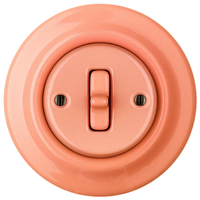Interrupteurs muraux électriques à deux voies en porcelaine colorée de luxe pour chambre d'enfant