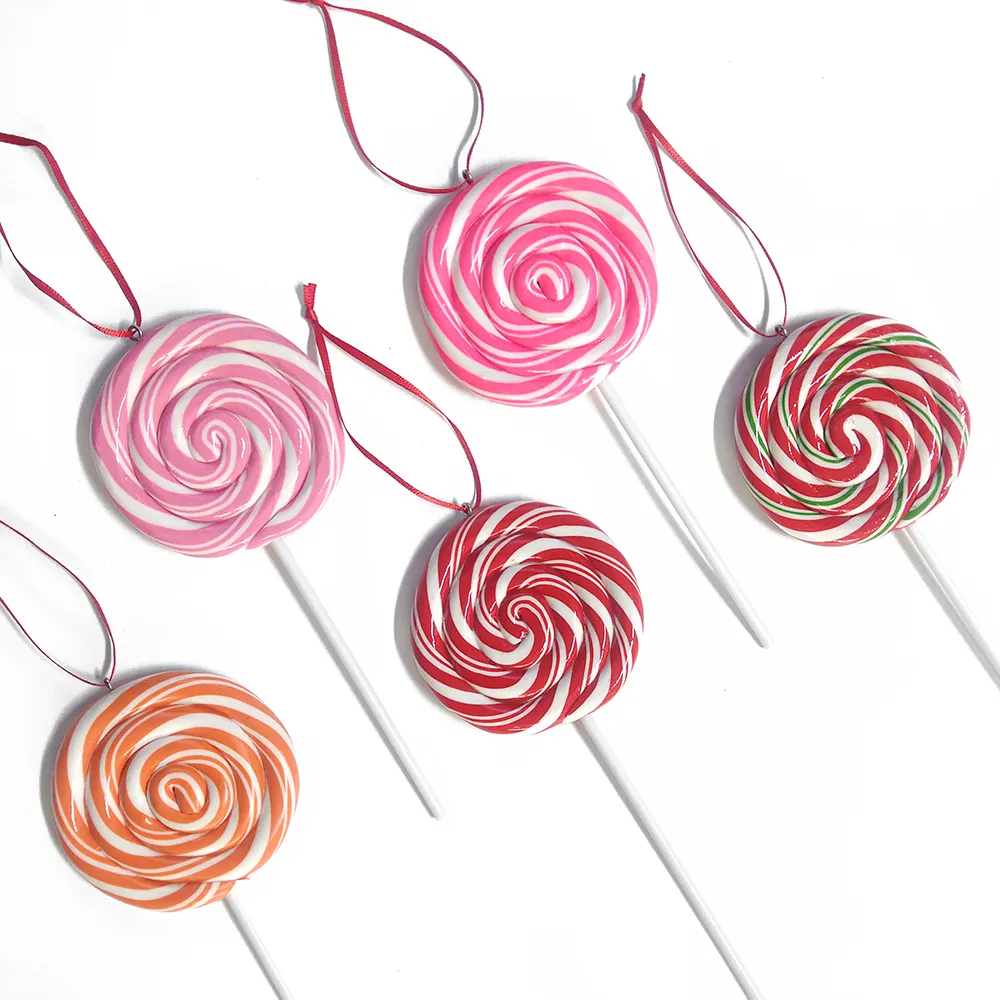 Hot sale Resin decoration giant resin lollipop miniature lollipop christmas lollipop