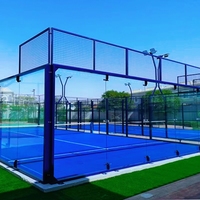 Chinois 360 °   Terrain de padel panoramique |   Terrain de paddle extérieur à vue panoramique 10MX20M
