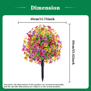 2025 vendita calda simulato giardino terra eucalipto fiori viola per giardino <span class=keywords><strong>Villa</strong></span> cortile paesaggio decorazione interna esterna - Product Image 2