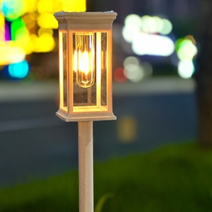 Lampe de jardin LED blanc chaud, éclairage extérieur pour pelouse et allée, matériau ABS, 1,2 V, alimentée par énergie solaire, lumière de paysage - Product Image 1