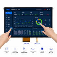 Modul Layar Sentuh LCD TFT 15,6 inci 1920*1080 EDP ILI2511 10-Titik PCAP G+G AG+AF Lampu Latar LED Pemasangan Terintegrasi Industri