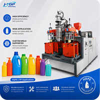 Machine de soufflage de bouteilles en plastique HDPE PP de 330 ml pour la production de bouteilles et de pots d'eau, de jus, de cosmétiques et de détergents