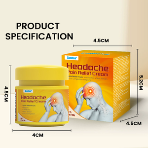 Relax Nervio Calmante Dolor Mareos Ungüento refrescante Crema para aliviar el dolor de cabeza Tratamiento de dolor de cabeza a base de hierbas - Product Image 4