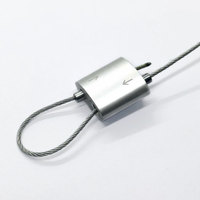 Pince de serrage réglable en aluminium anodisé pour la mise en boucle des câbles, pour l'automatisation industrielle