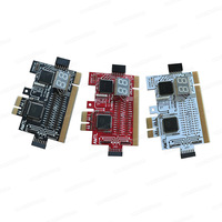 Carte d'analyse et de débogage universelle PC PCI PCI-E MINIPCI-E LPC TL460S PLUS pour carte mère PC portable (rouge noir blanc)