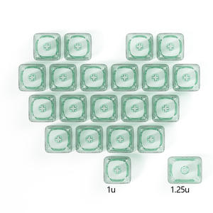 Aflion 21 corazón teclas transparentes <span class=keywords><strong>MOA</strong></span> Prlfile hermosa luz transmisiva carácter libre teclas impresión personalizada - Product Image 3