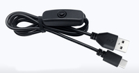 Cable USB Tipo C con Interruptor de Encendido/Apagado para Alimentación y Carga, Esencial para una Conectividad Conveniente