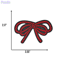 3.5 pouces Double Corde Broderie Arc Patch Mignon Sergé Tissu Résine Plastique pour Chapeau Vêtements Accessoires Sacs Vêtements Décoration