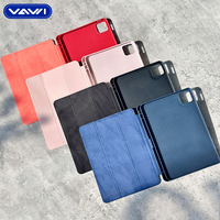 Étui pour tablette VAWI P062 à motif tissé, pliable en trois, pour iPad 2/3/4, étui pour tablette tendance pour iPad 9.7 10.5 10.9 11 12.9 13 pouces