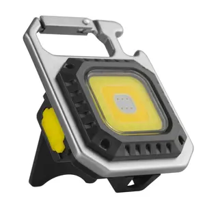 Custom Multifunctional Beer Open Keychain Flashlight Waterproof Portable Cob Rechargeable Keychain Light