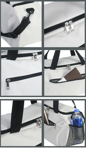 Sac de sport pliable personnalisé avec logo, grande capacité, résistant à l'eau, Oxford 600D, unisexe, voyage, antivol, écologique - Product Image 3