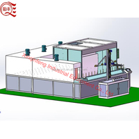 Ligne de production automatique de revêtement UV avec contrôle PLC pour substrats en plastique et en verre, machine de pulvérisation, de durcissement et de séchage